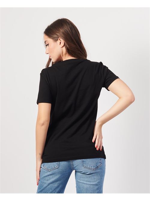 T-shirt femme Armani Exchange avec boutons sur l'épaule ARMANI EXCHANGE | 6DYT46-YJ3RZ1200